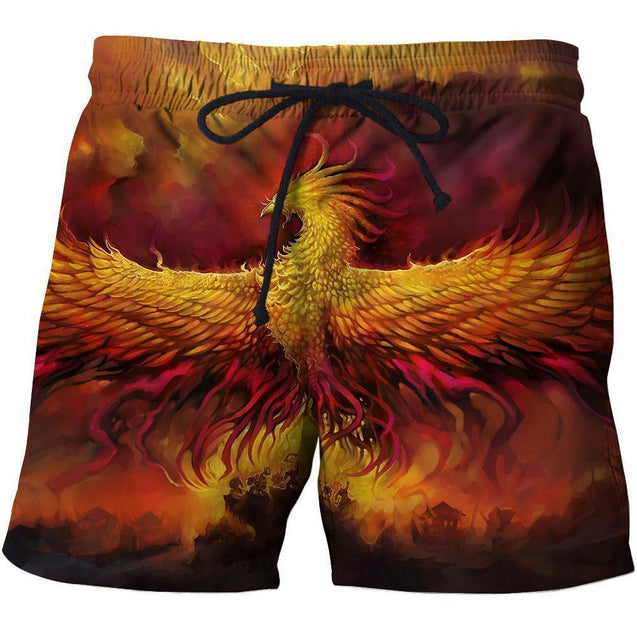 Fire Phoenix 3D All Over Printing Shirts-Apparel-Phaethon-SHORTS-S-Vibe Cosy™