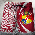 Tonga Coat Of Arm Polynesian Hoodie - Circle Style Red-Apparel-Phaethon-Shorts-S-Vibe Cosy™