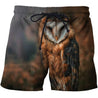 3D All Over Printed Owl Royal Shirts and Shorts-Apparel-HP Arts-SHORTS-S-Vibe Cosy™