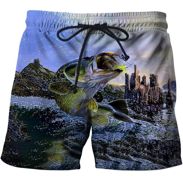 3D All Over Printing Bass Fishing Shirt-Apparel-Phaethon-SHORTS-S-Vibe Cosy™