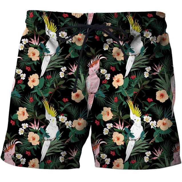 3D Beautiful Major Mitchell’s Cockatoo Parrot Shirt-Apparel-Phaethon-SHORTS-S-Vibe Cosy™