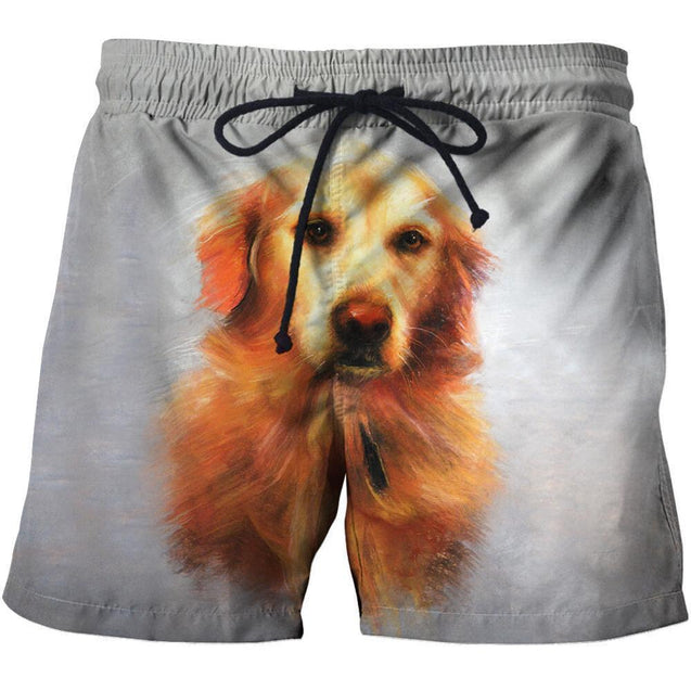 All Over Print Yellow Dog-Apparel-Phaethon-SHORTS-S-Vibe Cosy™