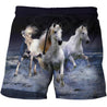 3D All Over Printing White Horse Shirt-Apparel-Phaethon-SHORTS-S-Vibe Cosy™