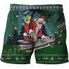 3D All Over Print Green Santa DJ Shirts-Apparel-Phaethon-SHORTS-S-Vibe Cosy™