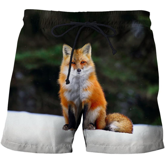 All Over Printed Fox Art and Shorts-Apparel-Phaethon-SHORTS-S-Vibe Cosy™