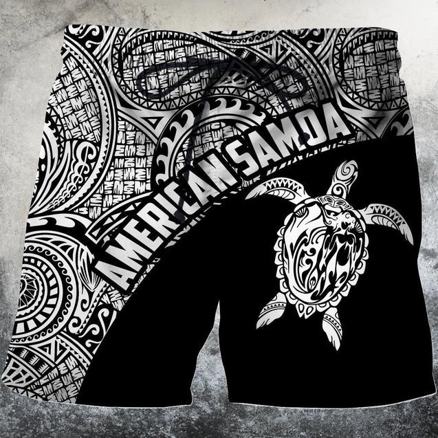 American Samoa Polynesian Hoodie -White H9-Apparel-Phaethon-Shorts-S-Vibe Cosy™