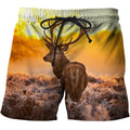 3D All Over Print Twilight And Deer Hoodie-Apparel-Phaethon-SHORTS-S-Vibe Cosy™