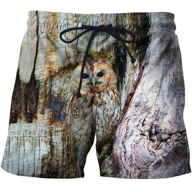 3D All Over Print Owl Shirts-Apparel-Phaethon-SHORTS-S-Vibe Cosy™