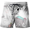 3D All Over Print Love Mother Elephant Hoodie-Apparel-Khanh Arts-Shorts-S-Vibe Cosy™