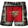 All Over Printed Military Insignia Shirts-Apparel-HP Arts-SHORTS-S-Vibe Cosy™