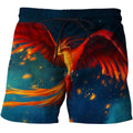 Fire Beast Phoenix 3D All Over Printing-Apparel-Phaethon-SHORTS-S-Vibe Cosy™