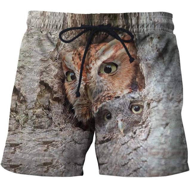3D All Over Printed Camouflage Owls Art Shirts and Shorts-Apparel-Phaethon-Hoodie-S-Vibe Cosy™