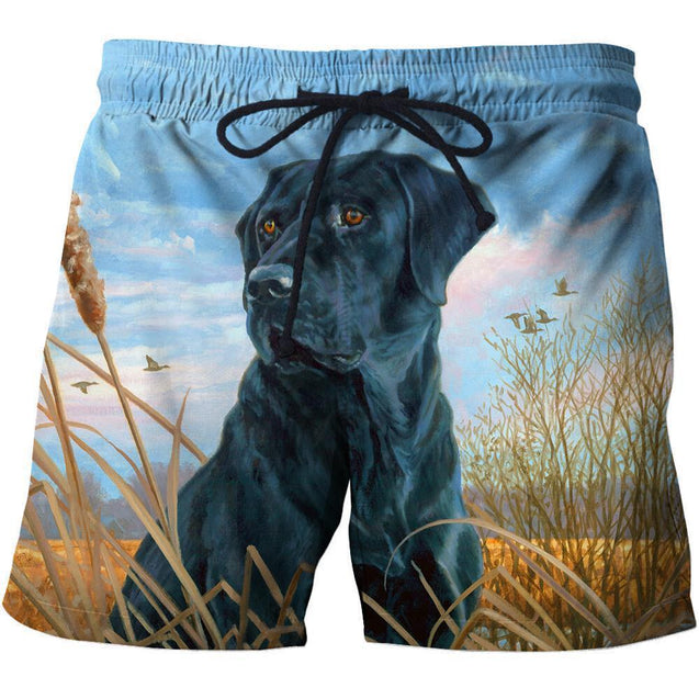 3D All Over Print Black Dog Shirts-Apparel-Phaethon-SHORTS-S-Vibe Cosy™