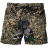 3D All Over Printed Black Dog hunting Duck Hoodie-Apparel-HP Arts-Shorts-S-Vibe Cosy™