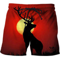 3D All Over Print Deer Sunset Shirts-Apparel-Phaethon-SHORTS-S-Vibe Cosy™