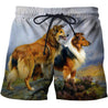 3D All Over Print Dog Art Shirts-Apparel-Phaethon-SHORTS-S-Vibe Cosy™