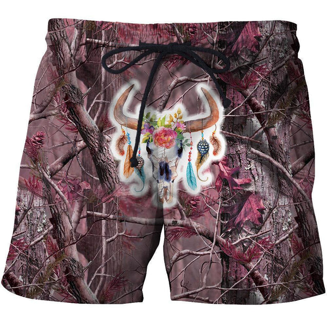 3D All Over Printed Camo deer Clothes-Apparel-HP Arts-SHORTS-S-Vibe Cosy™