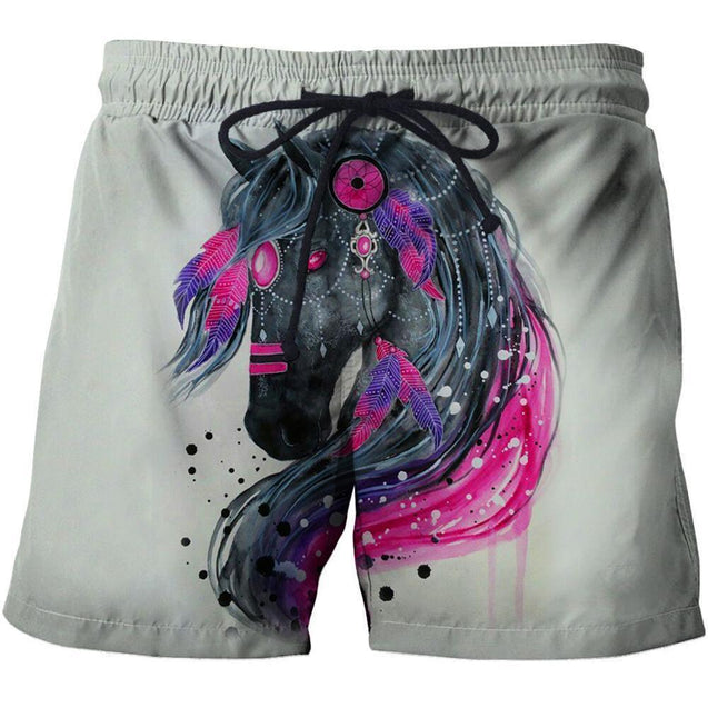 All Over Print Horse Beautiful-Apparel-Phaethon-SHORTS-S-Vibe Cosy™