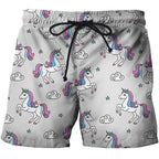 3D All Over Cute Unicorn and Rainbow Hoodie-Apparel-Phaethon-Shorts-S-Vibe Cosy™