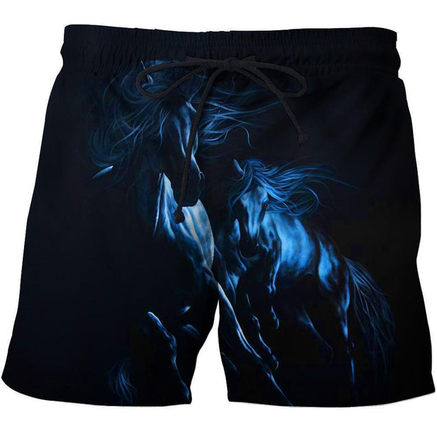 3D All Over Print Horse Light Shirts-Apparel-Phaethon-SHORTS-S-Vibe Cosy™