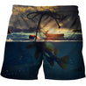 3D All Over Printing Creative Water Boats Fishing Shirt-Apparel-Phaethon-SHORTS-S-Vibe Cosy™