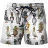 3D All Over Printed Pigeons Hoodie-Apparel-HP Arts-Shorts-S-Vibe Cosy™