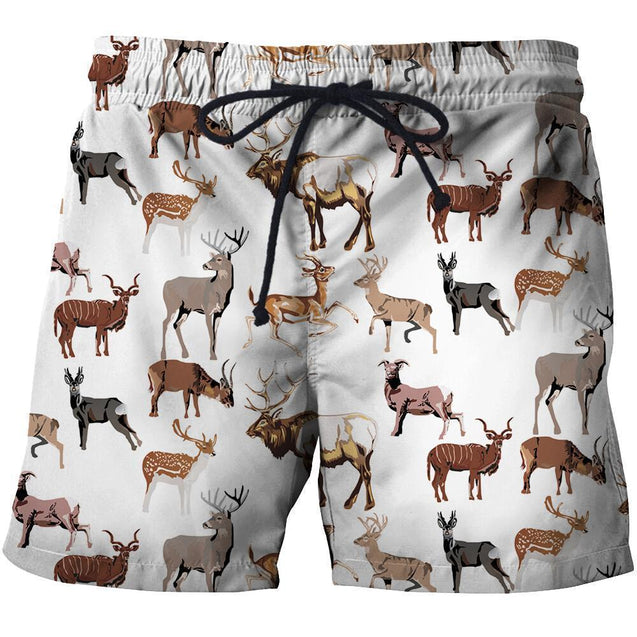 3D All Over Printed Hunting Deer Shirts and Shorts-Apparel-6teenth World-SHORTS-S-Vibe Cosy™