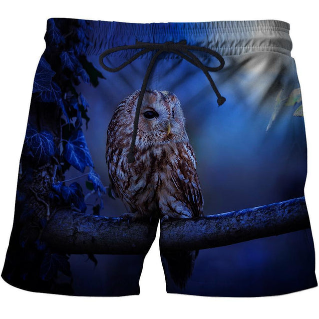 3D All Over Print Night Owl Shirts-Apparel-Phaethon-SHORTS-S-Vibe Cosy™