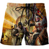 3D All Over Printed Templar Shirts-Apparel-HP Arts-SHORTS-S-Vibe Cosy™