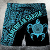 American Samoa Polynesian Hoodie - Blue-Apparel-Phaethon-Shorts-S-Vibe Cosy™