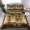 Custom name Tomb of nefertari Ancient Egypt 3D Design print Bedding Set