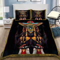 Anubis Horus eye and egyptian falcon 3D design Bedding set