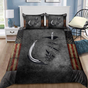 Fishing hook Metal 3D design print Bedding Set