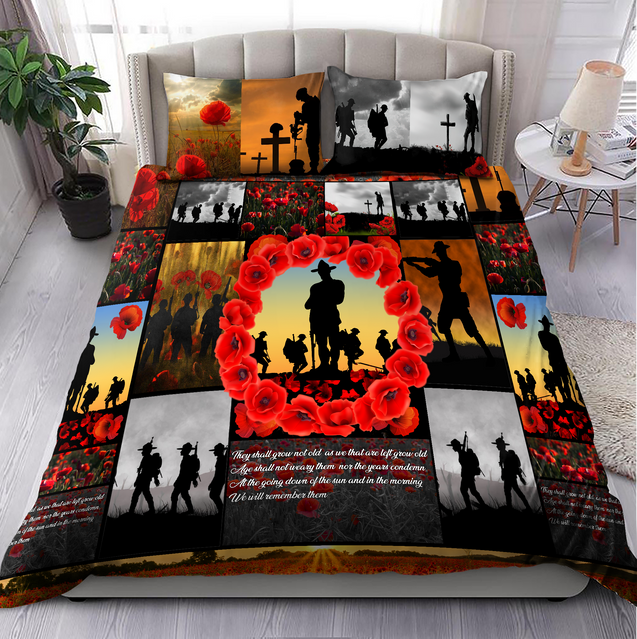 Premium Bedding Set Remember Anzac Day ML