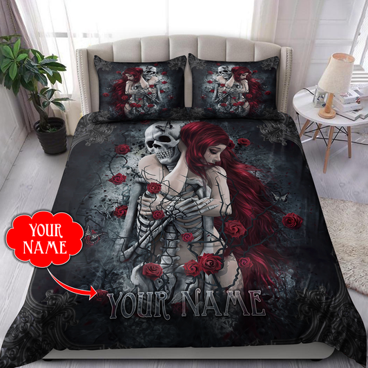 Customize Name Skull Bedding Set DQB08052104