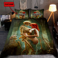 Customize Name Couple Skull And Queen Bedding Set DD08062101