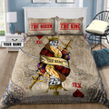 Customize Name King Skull Bedding Set MH09062102