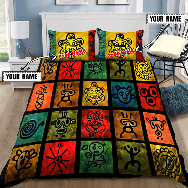 Customize Name Puerto Rico Symbols Bedding Set MH10042101