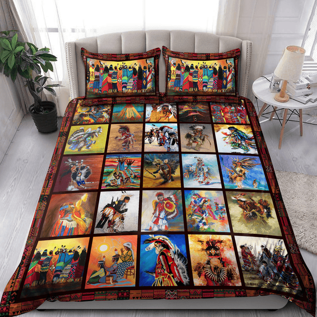 Native American Pow Wow 3D All Over Printed Bedding Set