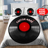 Customize Name Vinyl Record Bedding Set HHT11052105