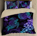 Beautiful Turtles Hibiscus Hawaii Bedding Set