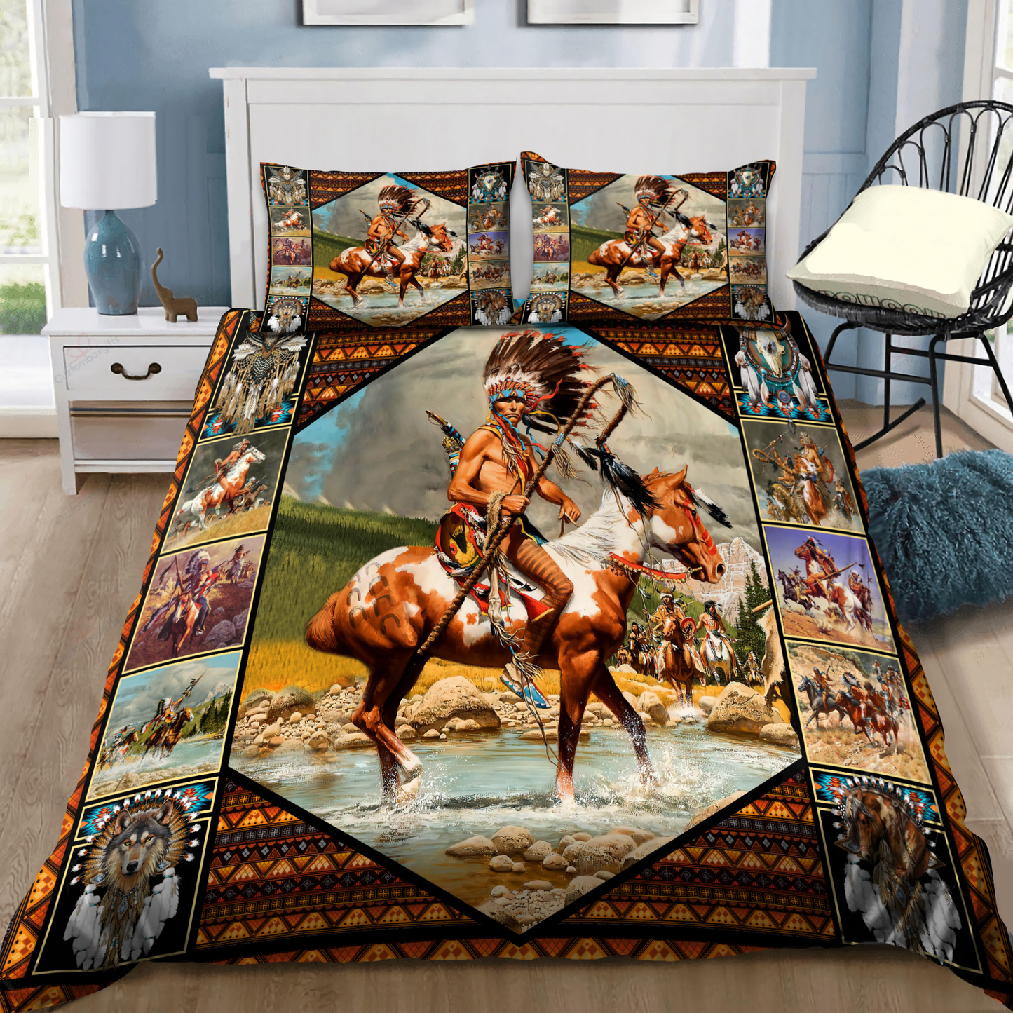 Native American 3D All Over Printed Bedding Set MH15122101NA