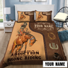 Personalized Name Rodeo Bedding Set To Be Bronc Riding