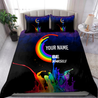 Customize Name LGBT Pride Bedding Set DA19052104