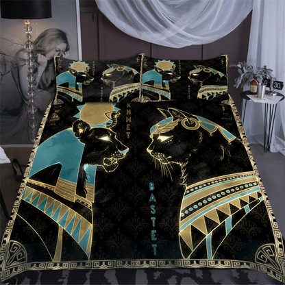 Bastet Sekhmet Ancient Egyptian Mythology Culture Bedding set