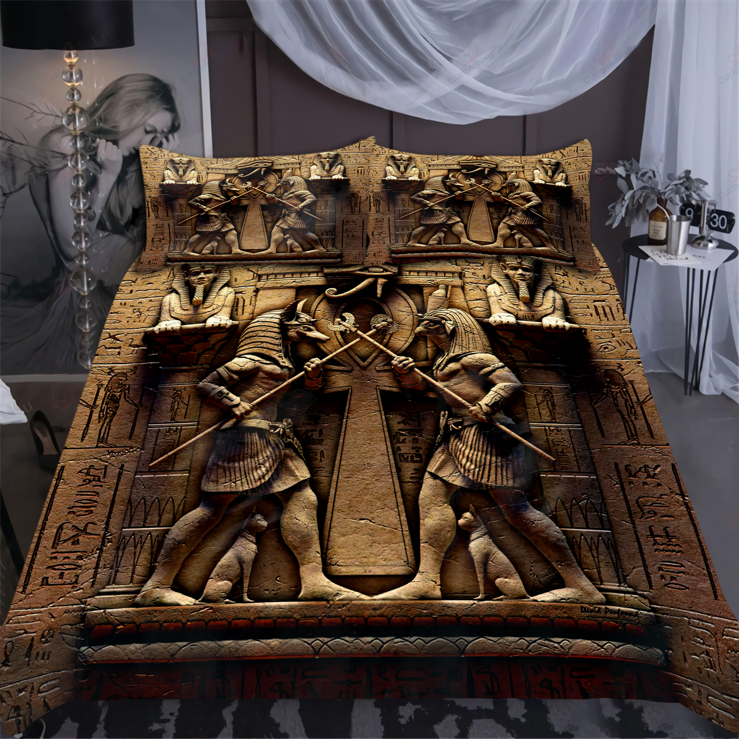 Anubis Ancient Egyptian Mythology Culture Bedding set