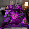 Aboriginal Naidoc Week 2021 Best Purple Turtle Lizard Bedding set