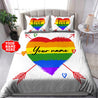 Customize Name LGBT Pride Bedding Set HHT20052103