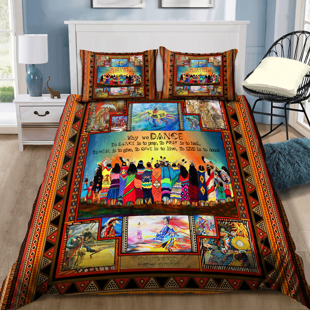 Native American Pow Wow 3D All Over Printed Bedding Set