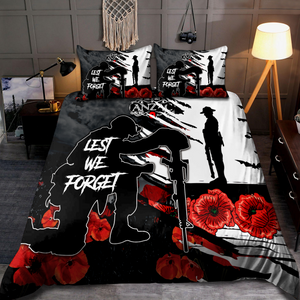 Premium Bedding Set Lest We Forget Anzac Day ML